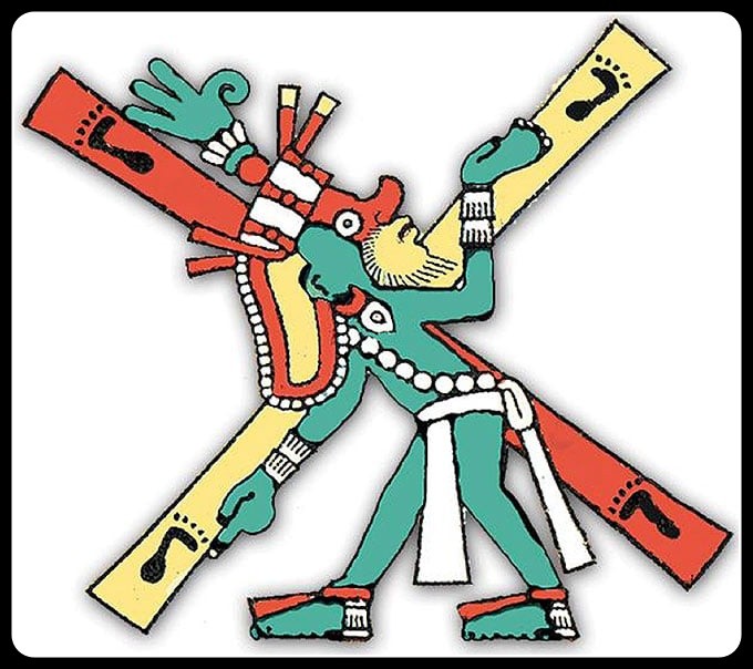 Quetzalcoatl con la cruz